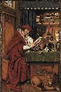Jan Van Eyck St Jerome painting